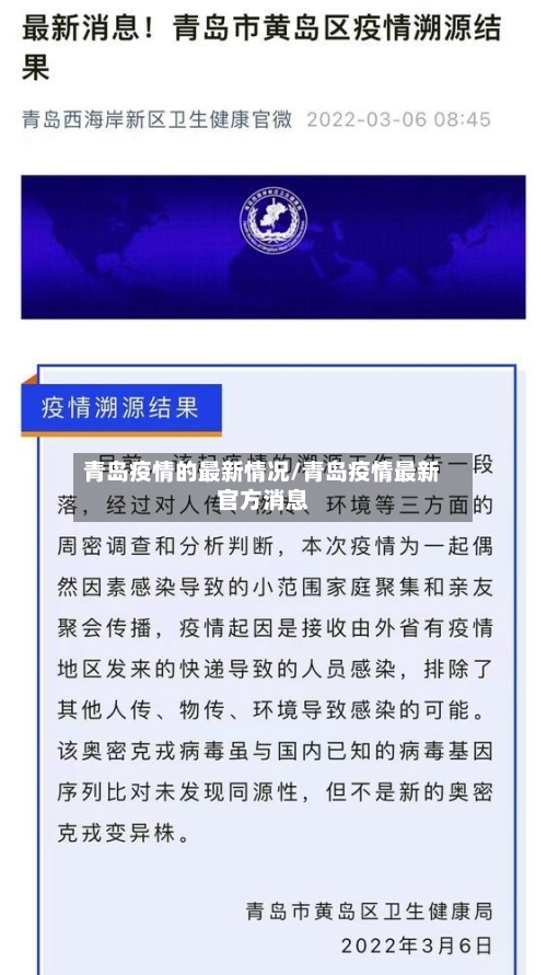 青岛疫情的最新情况/青岛疫情最新官方消息-第2张图片