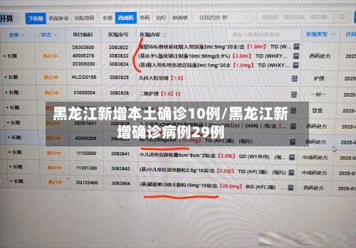 黑龙江新增本土确诊10例/黑龙江新增确诊病例29例