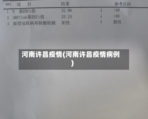 河南许昌疫情(河南许昌疫情病例)-第2张图片