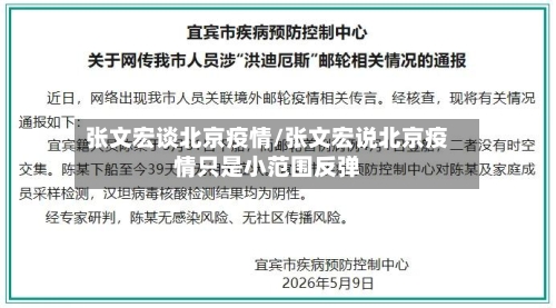 张文宏谈北京疫情/张文宏说北京疫情只是小范围反弹-第3张图片