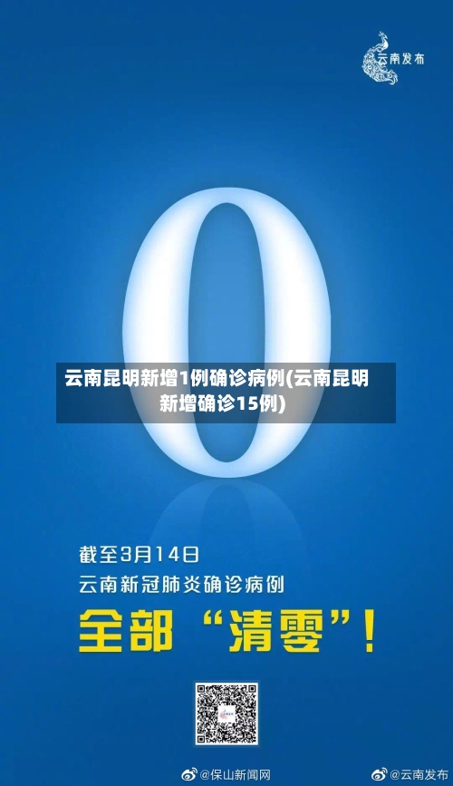云南昆明新增1例确诊病例(云南昆明新增确诊15例)