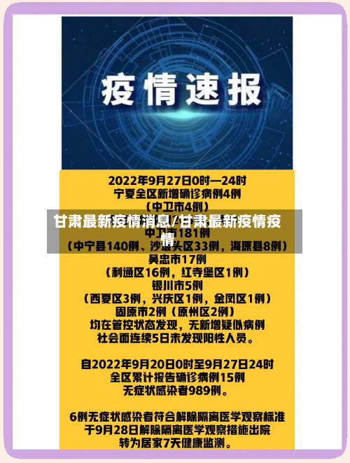 甘肃最新疫情消息/甘肃最新疫情疫情