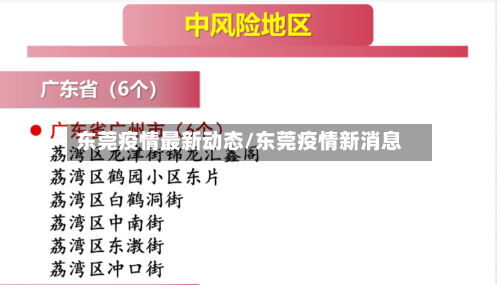 东莞疫情最新动态/东莞疫情新消息-第2张图片