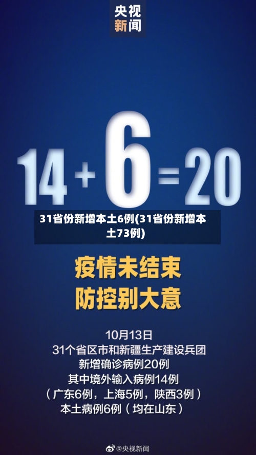 31省份新增本土6例(31省份新增本土73例)
