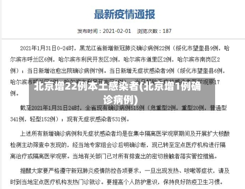 北京增22例本土感染者(北京增1例确诊病例)-第2张图片