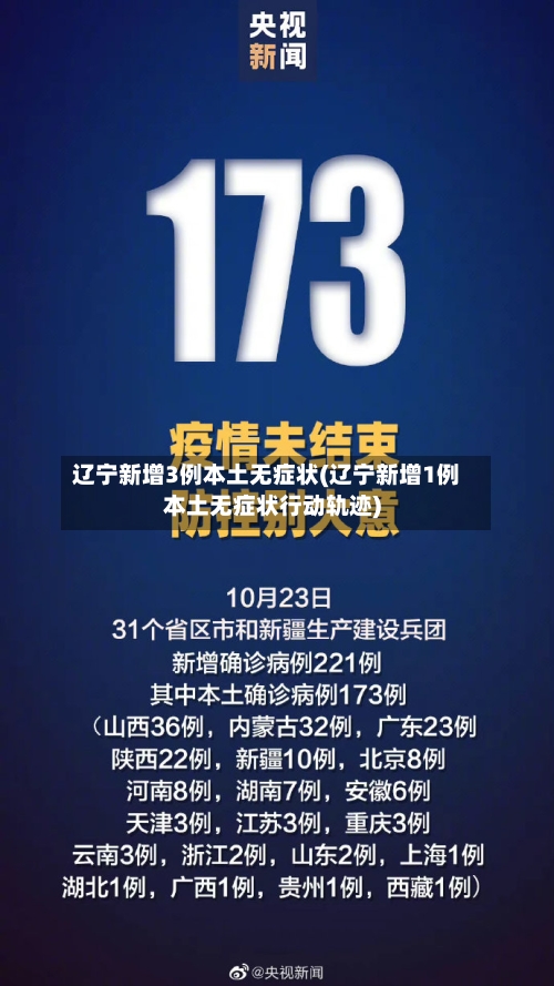 辽宁新增3例本土无症状(辽宁新增1例本土无症状行动轨迹)