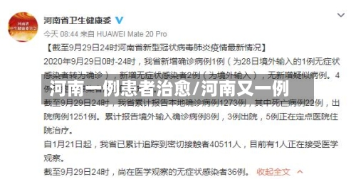 河南一例患者治愈/河南又一例-第2张图片