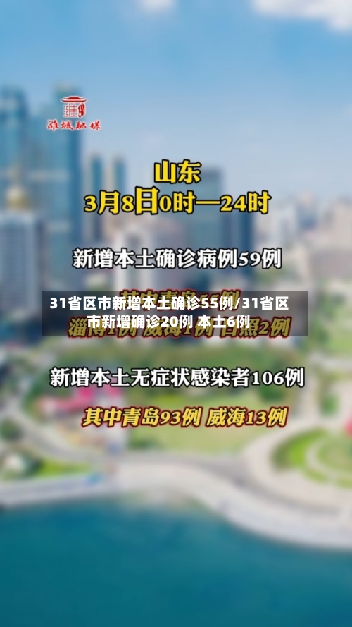 31省区市新增本土确诊55例/31省区市新增确诊20例 本土6例